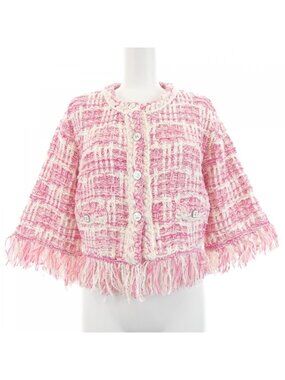 Chanel Collarless Jacket Pink
